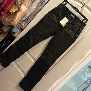 NWT Original $2750 Pierre Balman Leather Pants